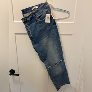 Straight Leg Ankle Jeans